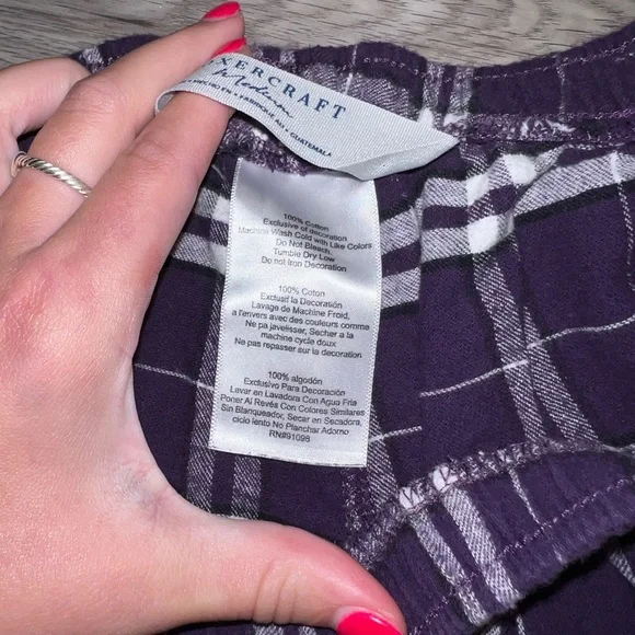 Purple and white Clemson pj shorts - Picture 4 of 5